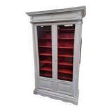 Bookcase in patinated oak