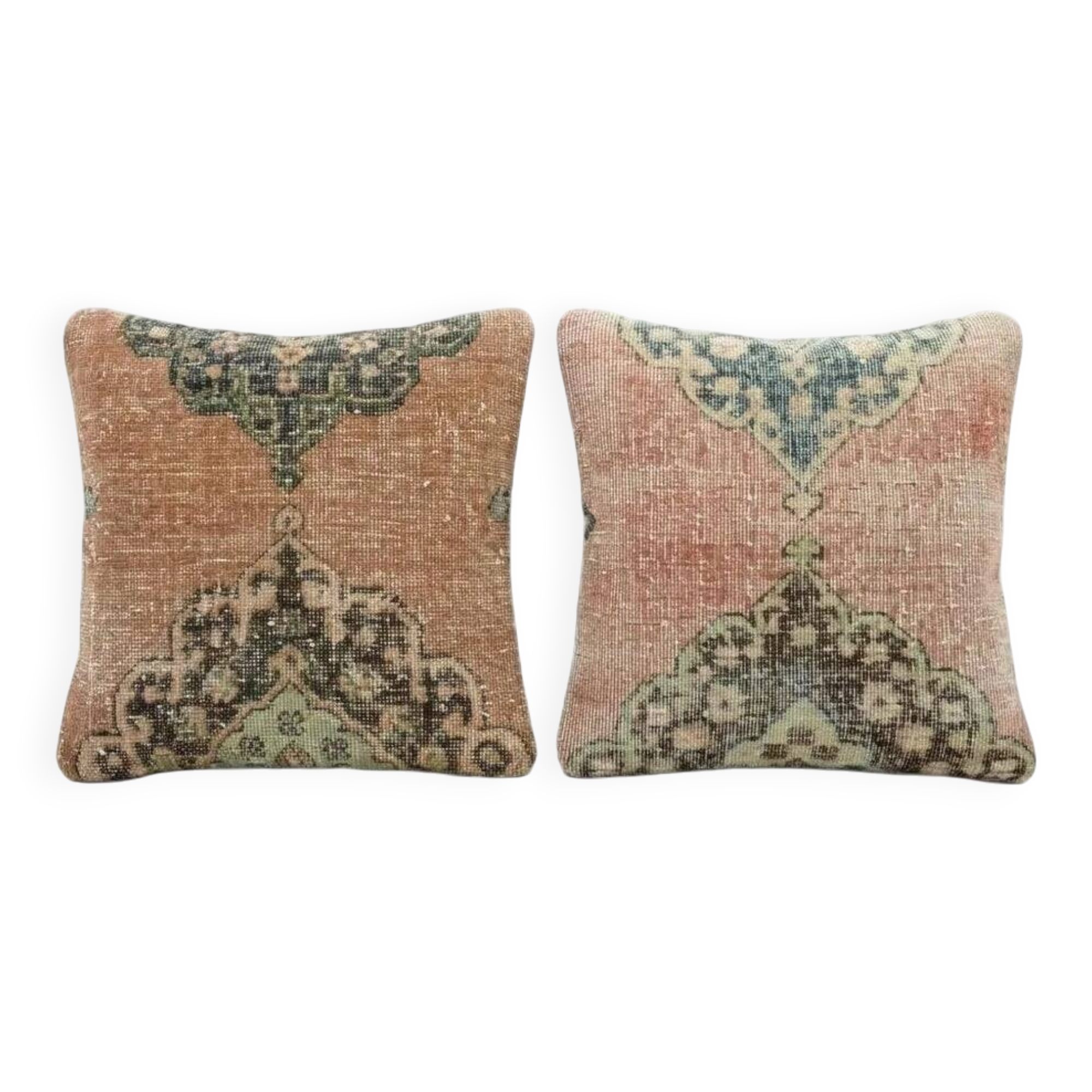Set of 2 vintage Turkish cushion covers 51x51 cm