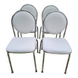 4 Chaises en skai