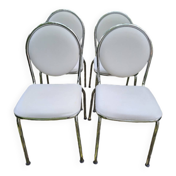 4 skai chairs