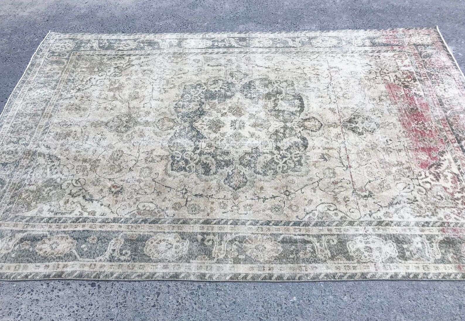 Neutral Pale Large Turkish Oversize Rug