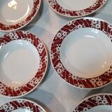 6 assiettes creuses l’Amandinoise