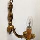 Pair of true bronze wall lamps