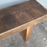 Vintage workshop bench 1960s solid wood