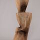 Solid wood sculptural side table, original contemporary design, logniture