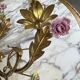 Pair of Maison Baguès wall lights with porcelain flowers, early 19th century