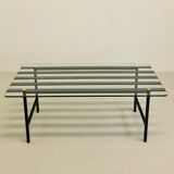 Table basse verre et acier 1950