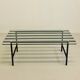 Glass and steel coffee table 1950