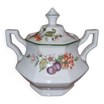 Johnson Brothers English Porcelain Sugar Pattern Flowers and Fruits