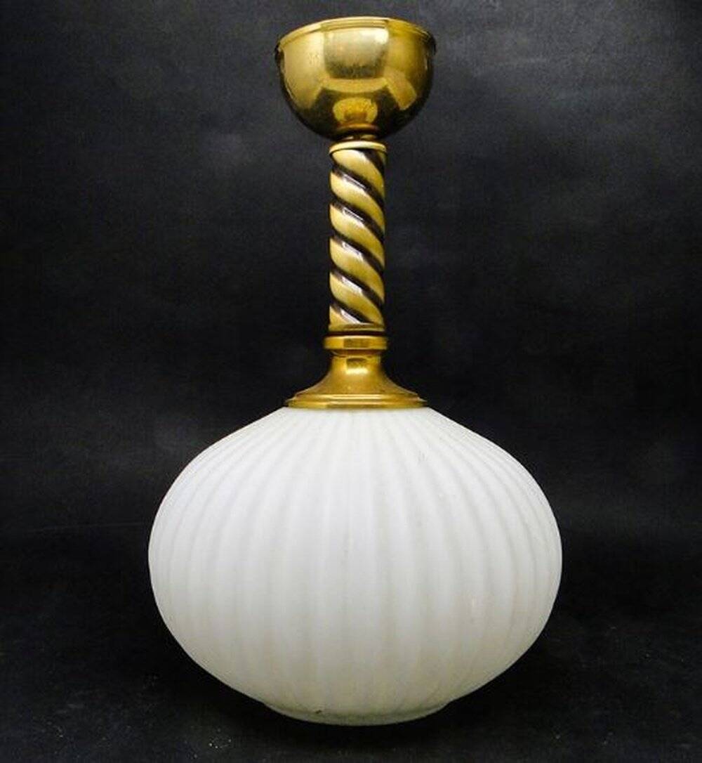 Art Deco pendant lamp, Poland, 1950s
