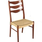 Set of 4 Arne Wahl Iversen for Glygnore papercord chairs