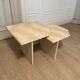 Travertine nesting tables, Italy, 1980s