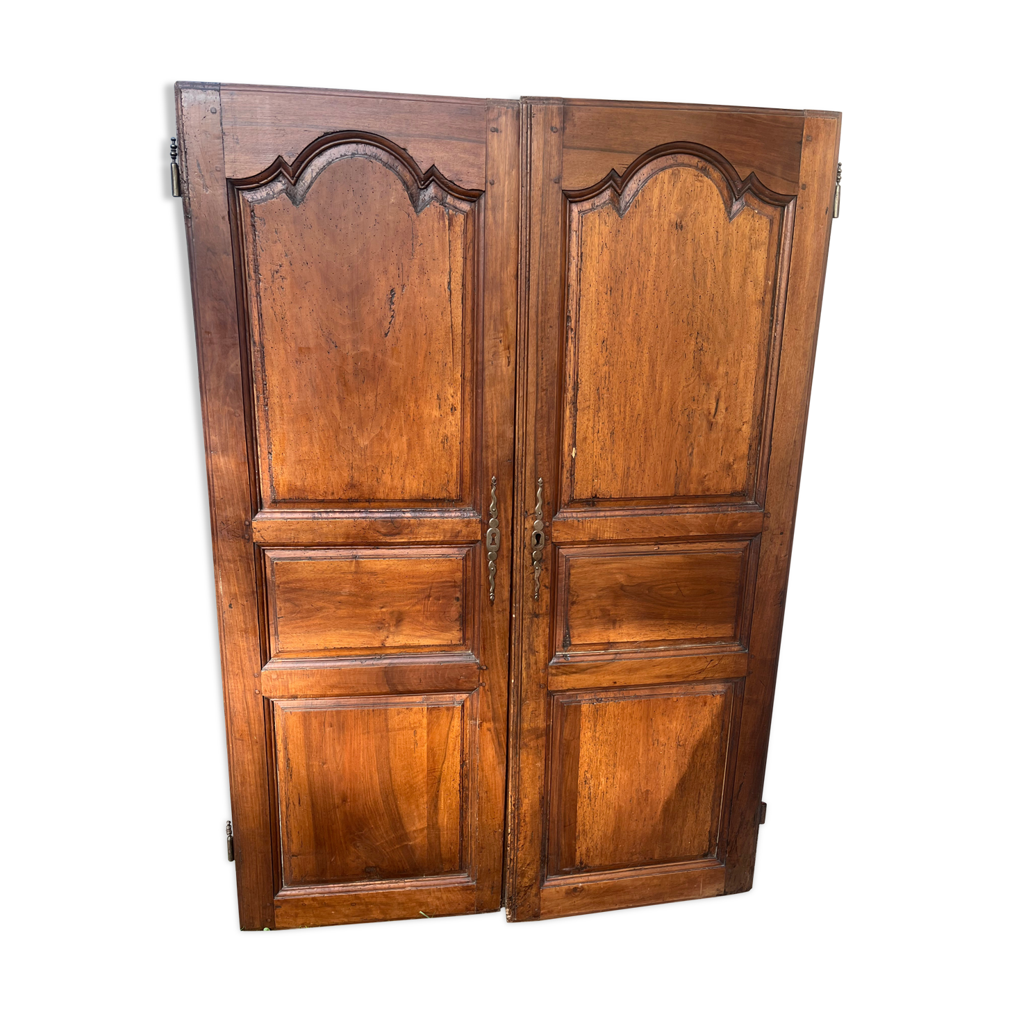Pair of old wooden doors woodwork elements