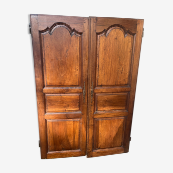 Pair of old wooden doors woodwork elements