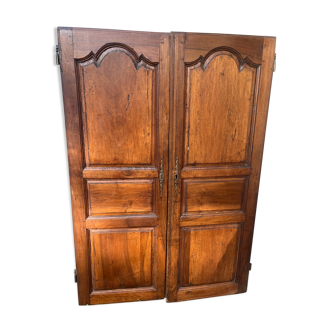 Pair of old wooden doors woodwork elements