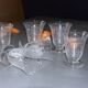 Six glasses of Baccarat wine in engraved crystal, model "Michelangelo"