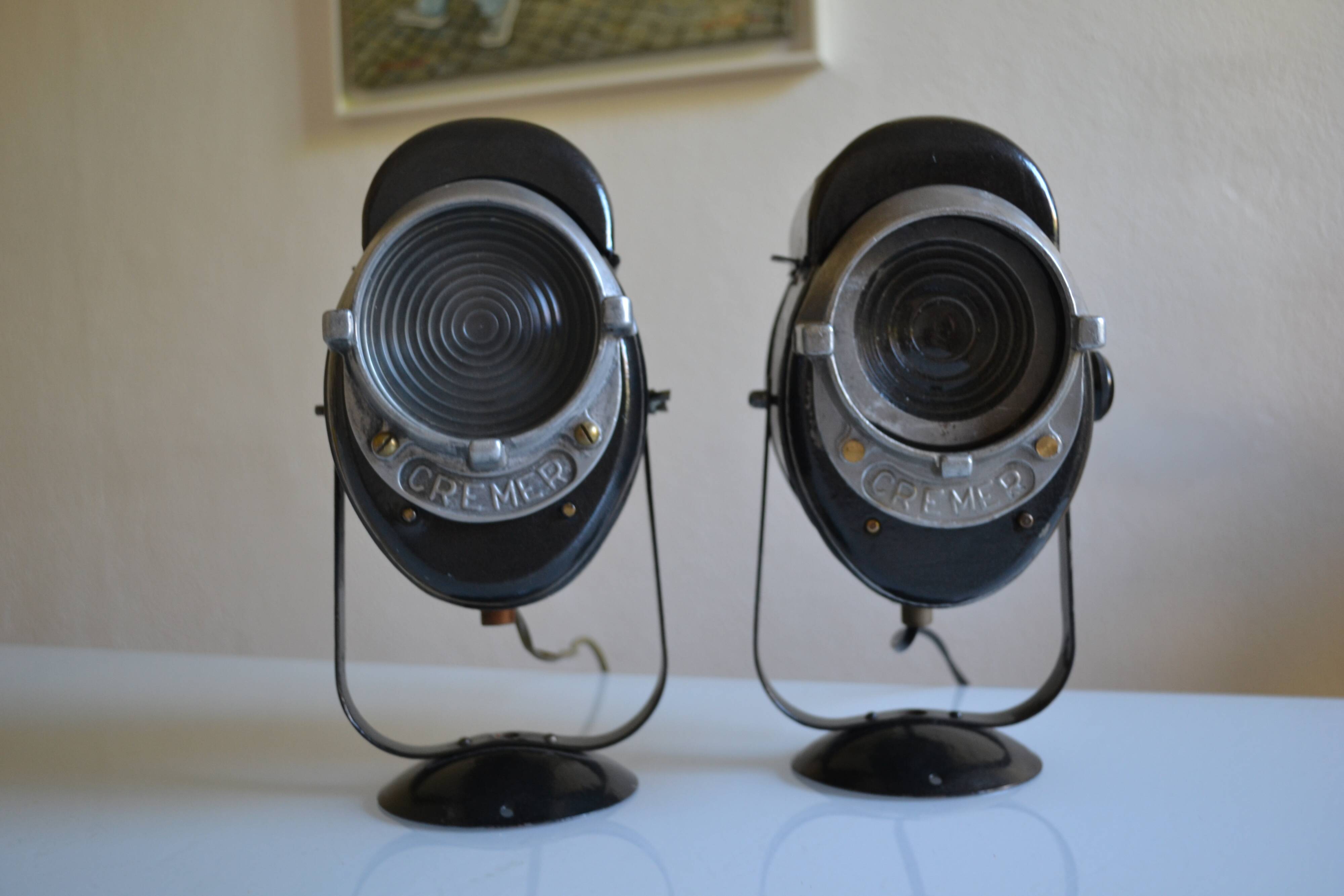 Pair of vintage Cremer cinema projectors.