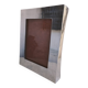 Designer silver metal photo frame