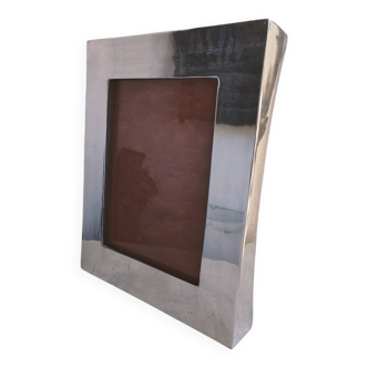 Designer silver metal photo frame