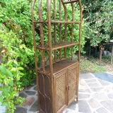Rattan canning shelf