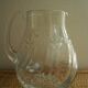 old pitcher carafe cut crystal art table vintage crystal pitcher