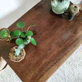 Metal and wood dessert