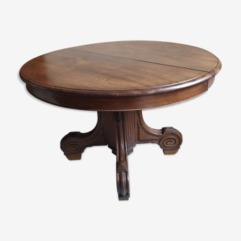 Table 19th-foot mahogany central foot