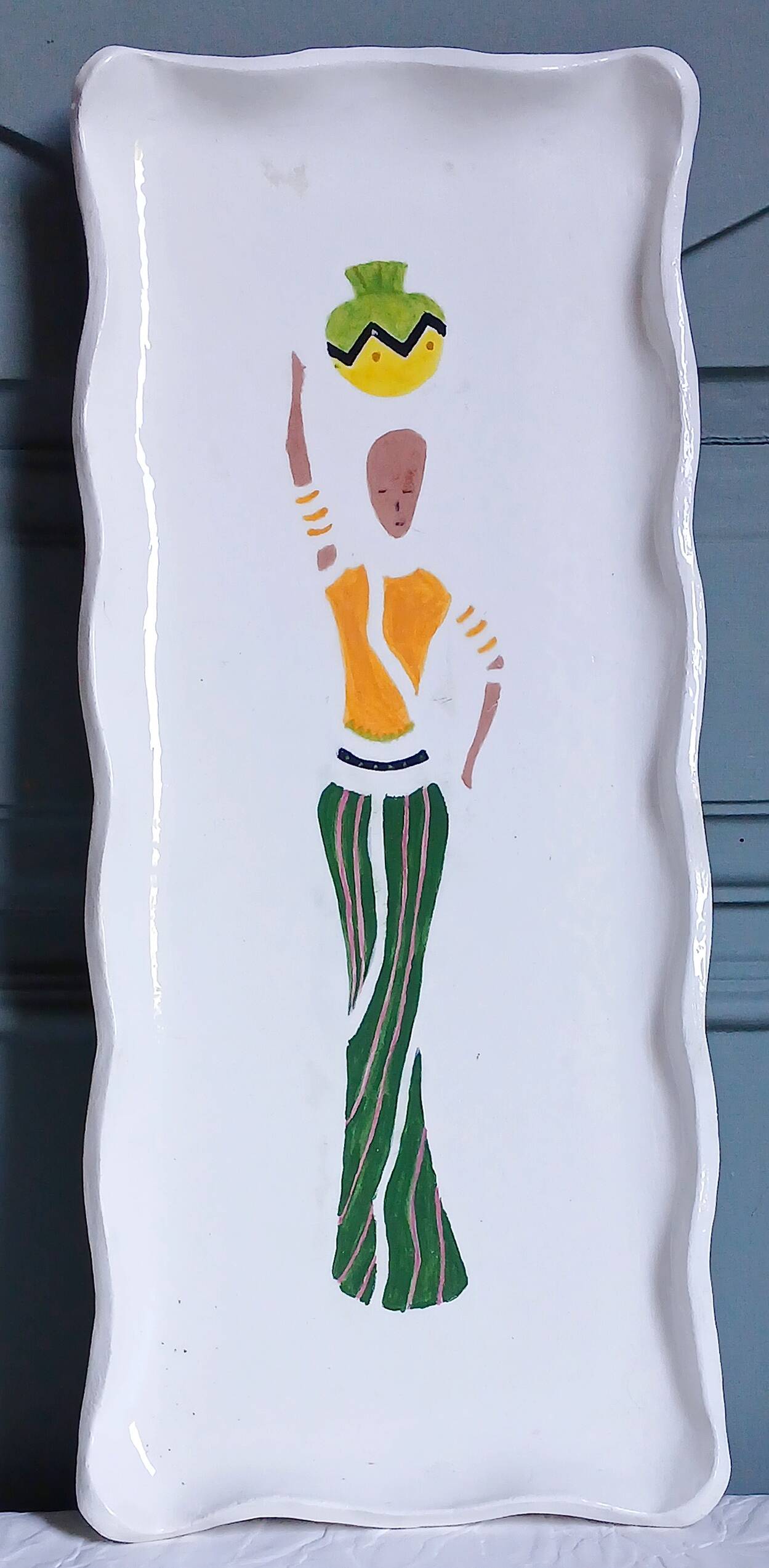 Cake dish by artist Makaria for Stella Forest. Handmade.