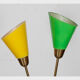 Vintage metal floor lamp, made in Czech, 1960