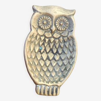 Brass owl pocket tray