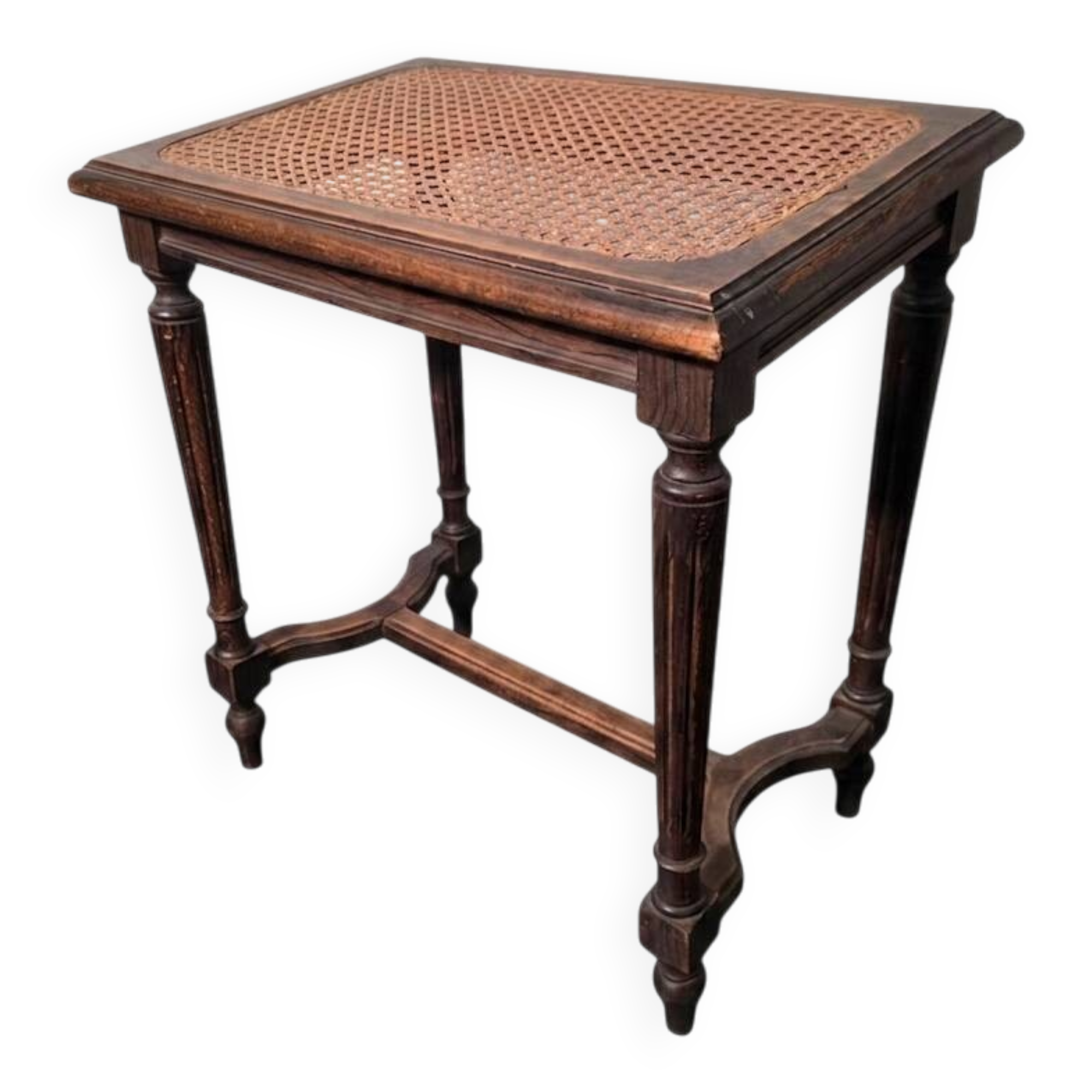 Louis XVI style piano stool in oak