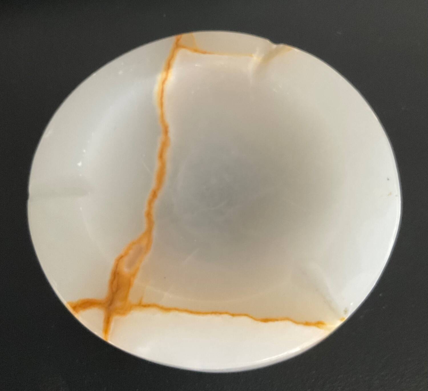 Vintage onyx ashtray from the 70s