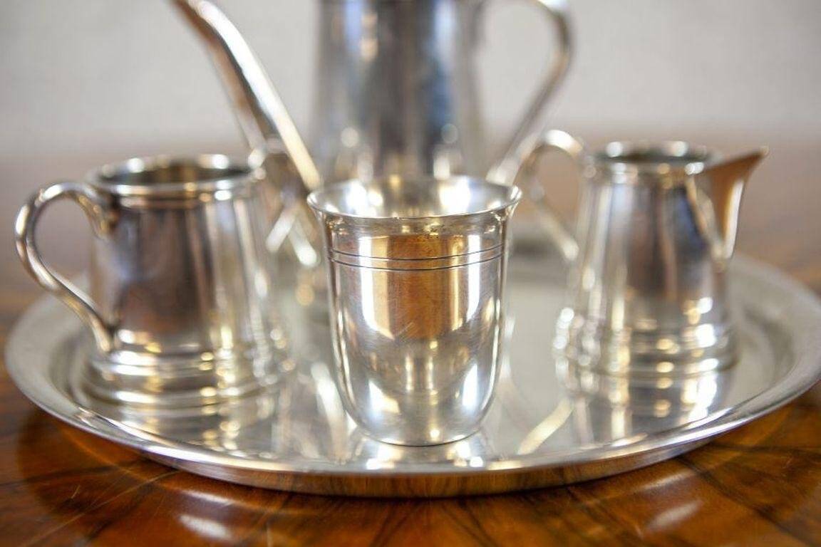 Silver Plated Sola Coffee Set, 1920s, Set of 5