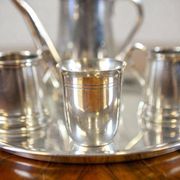 Silver Plated Sola Coffee Set, 1920s, Set of 5