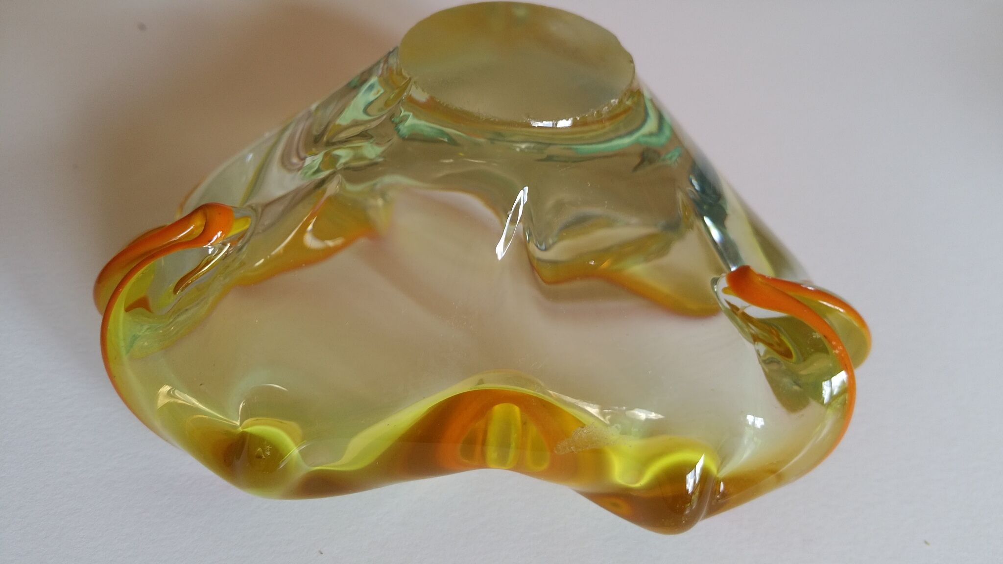 Murano two-tone ashtray