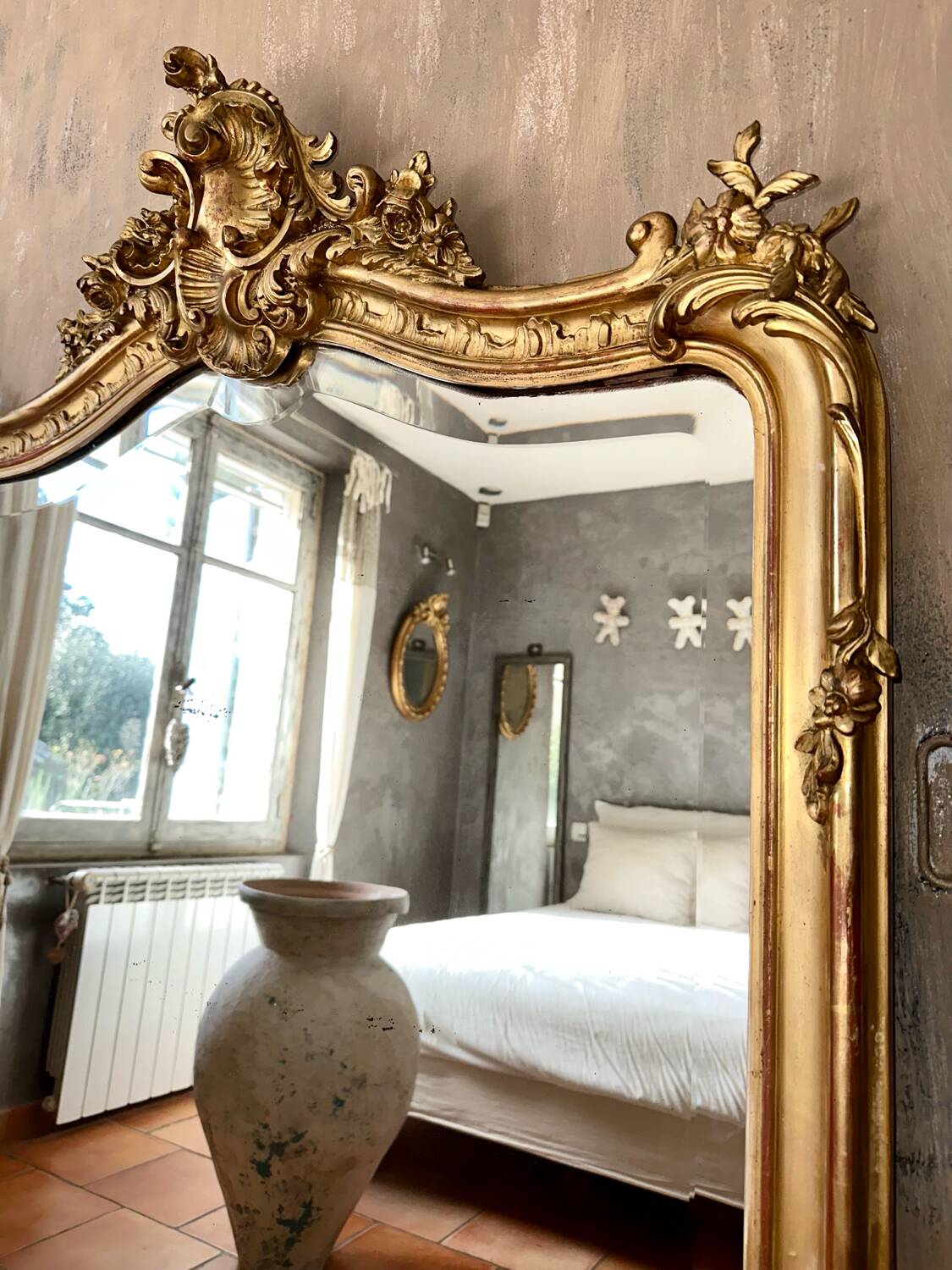 Antique Louis XV style mirror