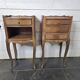 Pair of Louis XV style oak bedside tables