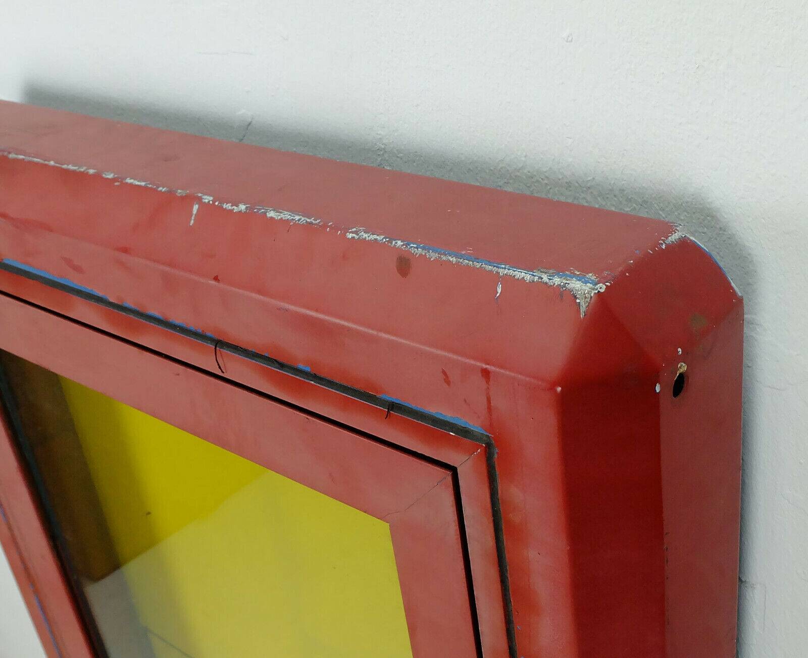 Large old showcase metal 60s 70s loft shabby gastro decoration multifunctional 2 available