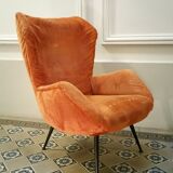 Chair Wing chair Bergère flesh years easy 50