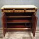 Buffet Parisien style Louis XVI – Acajou et laiton doré – Plateau marbre –