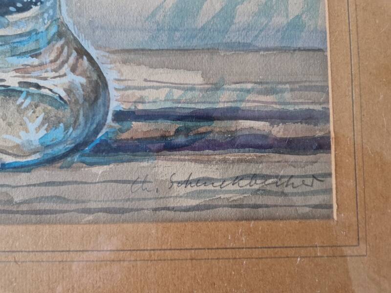 François Charles Schenckbecher (1887-1946) - Watercolor on paper - Flowers