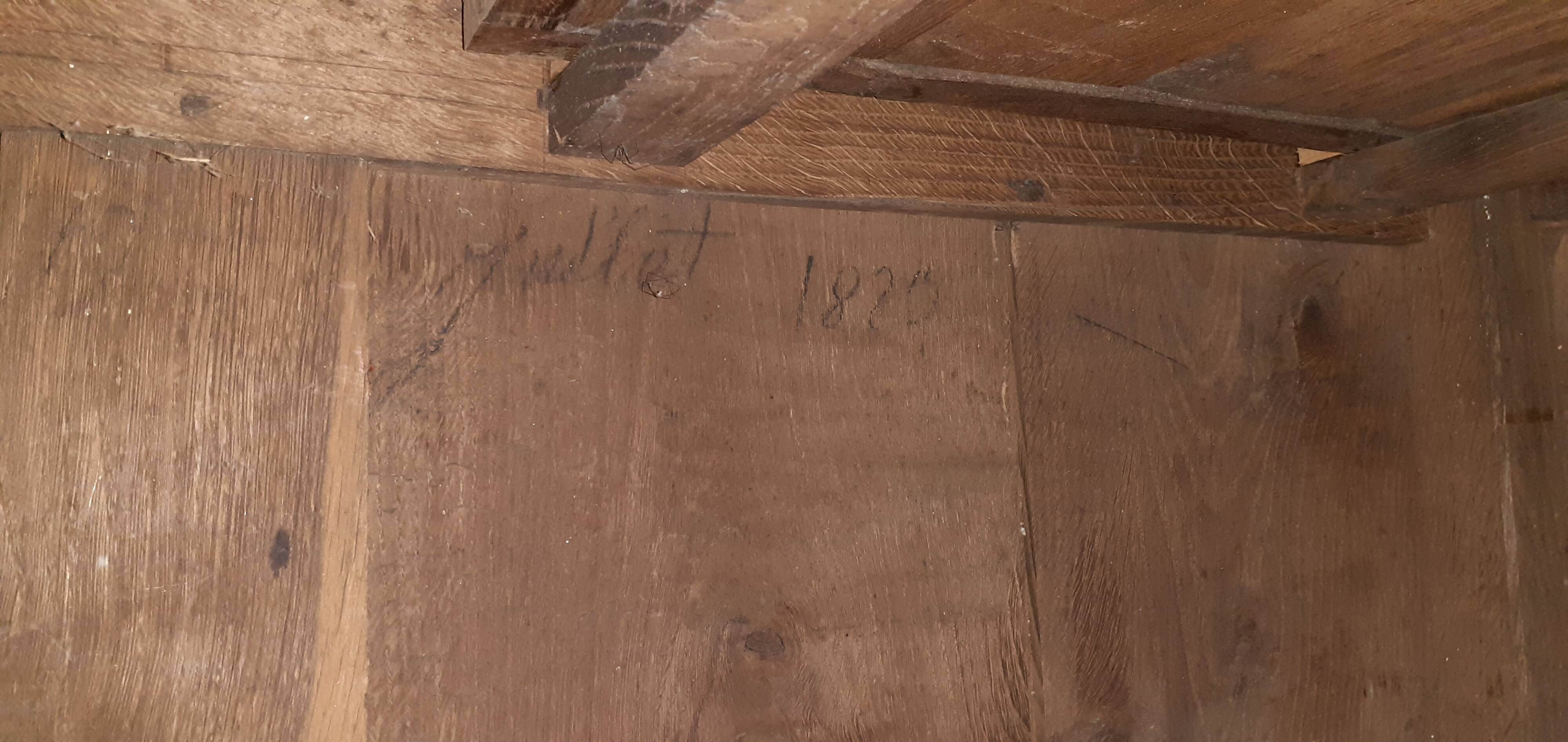 2-door, 2-drawer sideboard, old solid chestnut wood, raw wood