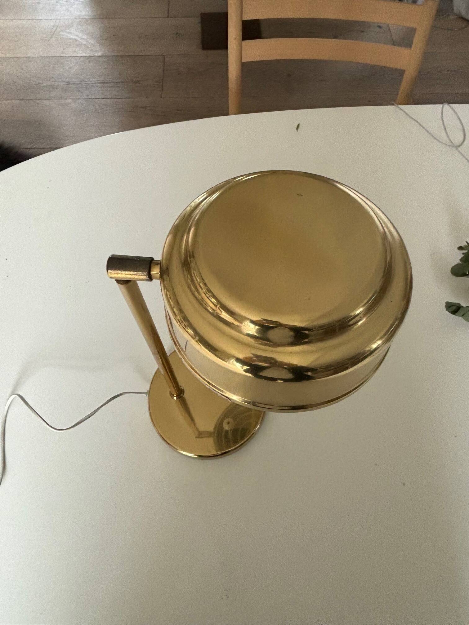 Borje Claes brass articulated lamp - Sweden 1970s
