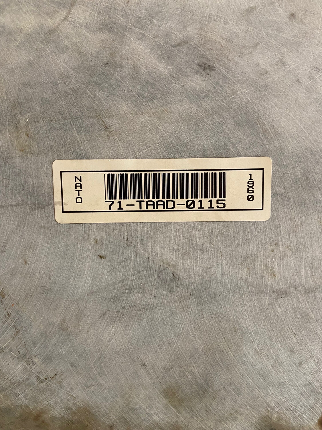 Italian marble painted with pistols and daggers from the NATO