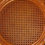 Rattan lounge table and smoked glass