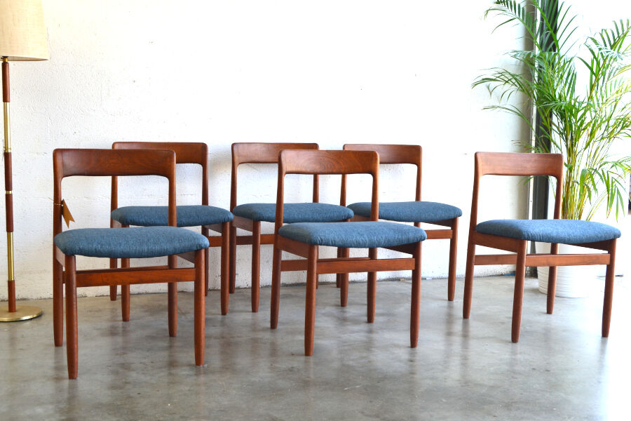Series of six teak chairs by Younger