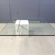 Travertine and brass coffee table by Artedi, 1980s