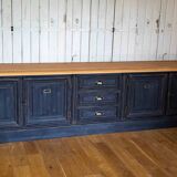 Low sideboard restored in the trade furniture style