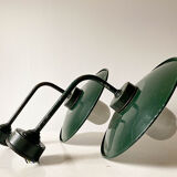 Outdoor enamelled tole wall lamp