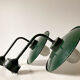 Outdoor enamelled tole wall lamp